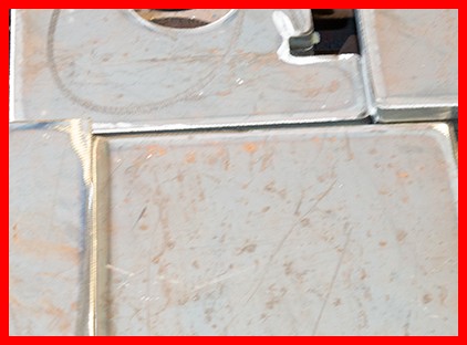 Material cortado em oxicorte